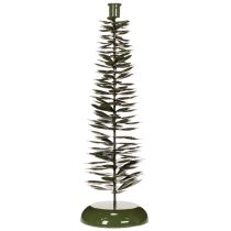 tételeket Karácsonyfa mintás gyertyatartó, zöld fém, 45 cm