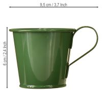tételeket Kúpos gyertyatartó bögrés gyertyatartó sötétzöld M6cm 6db