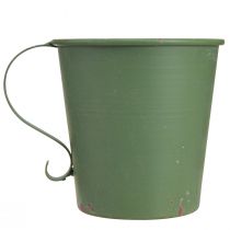 tételeket Kúpos gyertyatartó vintage pohár dekoratív fém zöld Ø11cm H11cm