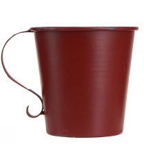 tételeket Kúpos gyertyatartó vintage pohár dekoratív borvörös Ø11cm H11cm
