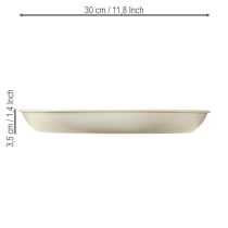 tételeket Szűkülő gyertyatartó 4 gyertyához, gyertyatál, szürke fém, Ø30cm