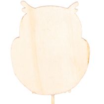 tételeket Fa bagoly növénytartó karók virágcsokrokhoz és kaspókhoz, 31 cm, 12 darab