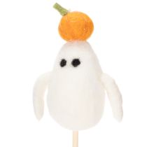 tételeket Szellemfigurák fapálcákon, Halloween dekoráció, 54 cm, 8 darab