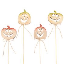 tételeket Dekoratív tök arccal Halloween dekorációval, 31cm, 12 darab
