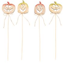 tételeket Dekoratív tök arccal Halloween dekorációval, 31cm, 12 darab