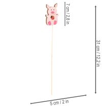 tételeket Dekoratív malacka virágdekoráció, fa, 31 cm, 16 darab