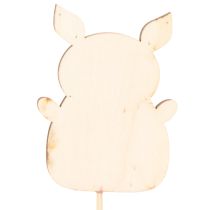 tételeket Dekoratív malacka virágdekoráció, fa, 31 cm, 16 darab