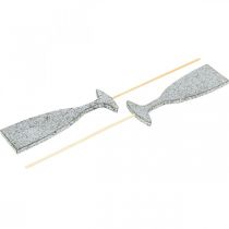 tételeket Szilveszteri dekoráció pezsgős üveg ezüst virágdugók 9cm 18 db