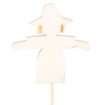 tételeket Fa Madárijesztő Dekorációk, Vegyes Színekben, 30 cm, 12 Darab