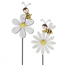 tételeket Tavaszi dekoráció virágdugós méhdísz 11×7,5cm 6db