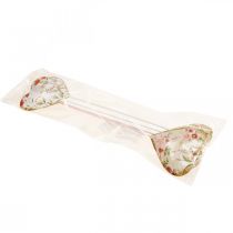 tételeket Virágdugó szív díszdugó szívvirág 8×1,5×8cm 4 db