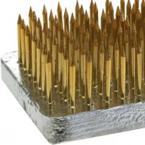 tételeket Stick Kenzan téglalap alakú ezüst sárgaréz 50×35mm