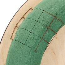 tételeket Virágmintás habszivacs koszorú, fa deszka, nedves virágmintás habszivacs, 38 cm, 2 darab