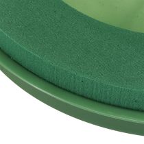 tételeket Virágmintás habszivacs koszorú tállal, nedves virágmintás habszivacsból Ø29cm 2 db
