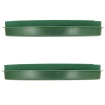 tételeket Virágmintás habszivacs koszorú tállal, nedves virágmintás habszivacsból Ø29cm 2 db