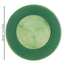 tételeket Virágmintás habszivacs koszorú tállal, nedves virágmintás habszivacsból Ø29cm 2 db