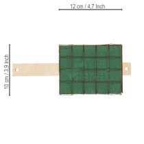 tételeket Virágmintás tégla alapra szerelhető fa Florette Eco 12×10cm