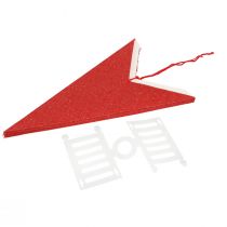 tételeket Csillag alakú függő dekoráció papírból jutazsinórral