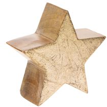 tételeket Dekoratív karácsonyi csillag állvány asztalra vagy polcra, 10 cm, 3 darab