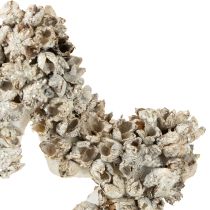 tételeket Csillag akasztható karácsonyi dekoráció fehér, csillogó Ø15cm