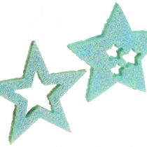 tételeket Kézműves dekorációs csillagok Menta öntapadó habszivacs 4cm 36db