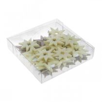 tételeket Kézműves dekorációs csillagok sárga, barna habszivacs 4cm 36 db