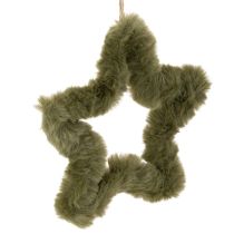 tételeket Műszőrme csillag medálok, plüss, ablakokra és ajtókra, 21 cm, 4 darab