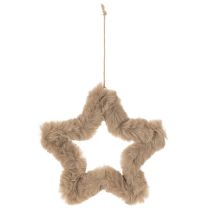 tételeket Függő díszcsillag műszőrméből, 21 cm, 4 darab
