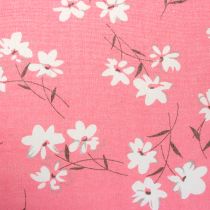 Dekoratív textil virágok rózsaszín 30cm x 3m