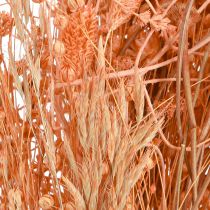 tételeket Bohém szárított virágcsokor, narancs és sárgabarack, dekoratív, 45cm, 80g