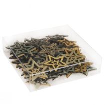 tételeket Szórványdísz karácsonyi csillag fa 4 szín Ø4cm 72 db