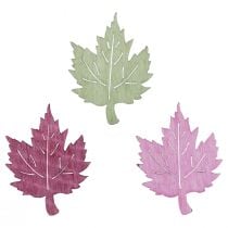 Szórványdísz fa őszi levelek asztali dekoráció színes 3x4cm 72db