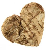 tételeket Szórvány dekoráció fa szív fa szívek kéreg nyír 4cm 60db