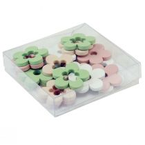 tételeket Szórványdísz fa virágok asztali dekoráció színes 2 motívum Ø3cm 24 db