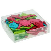 tételeket Szórványdísz fa figurák kancsó csiga sárgarépa 4cm - 6cm 72 db