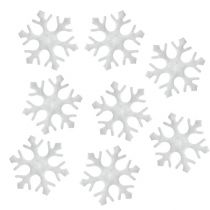 Szórványdísz hópelyhek fehér 3,5cm 120db