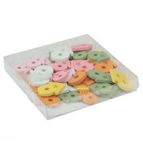 tételeket Szórványdísz madárház fa asztaldísz színes 2,5-3,5cm 48 db