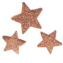 tételeket Szórt dekoráció Karácsonyi csillagok szórt csillagok rózsaszín Ø4/5cm 40db