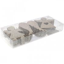 tételeket Szórványdísz Karácsonyi angyal dekoráció arany glitter H8cm 24 db