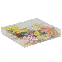 tételeket Shaker fa pillangó színes permetező dekoráció 4,5×3cm 48 db