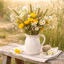 tételeket Szárított sárga szalmavirág (Helichrysum) szárított virágcsokor, 100g