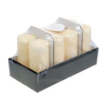 tételeket Oszlopos gyertya 150/60 krém 8db