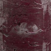 tételeket Bordó színű oszlopgyertyák, 70x80 mm, 4 db-os kiszerelés, elegáns dekorációhoz és hosszú égési időhöz