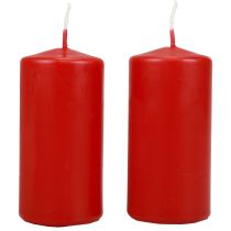 tételeket Oszlopos gyertyák H100 Ø50cm piros gyertyák 12db