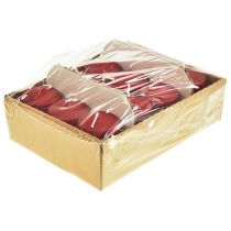 tételeket Oszlopos gyertyák piros gyertyák H70mm Ø50mm 12 db