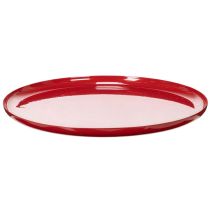 tételeket Dekoratív tálca, piros, minimalista dizájn, 27 cm