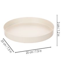 tételeket Kerek dísztálca lakberendezési kiegészítőknek, 20 cm
