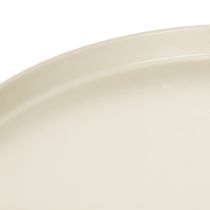 tételeket Dekoratív tálca 30 cm-es fém csészealj növények díszítésére