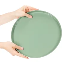 tételeket Kerek zöld dísztányér állványon asztali kompozícióhoz, 30cm
