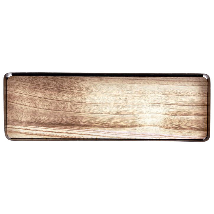 tételeket Dekoratív tálca fém fa fém tálca fa talp 40x13x3cm